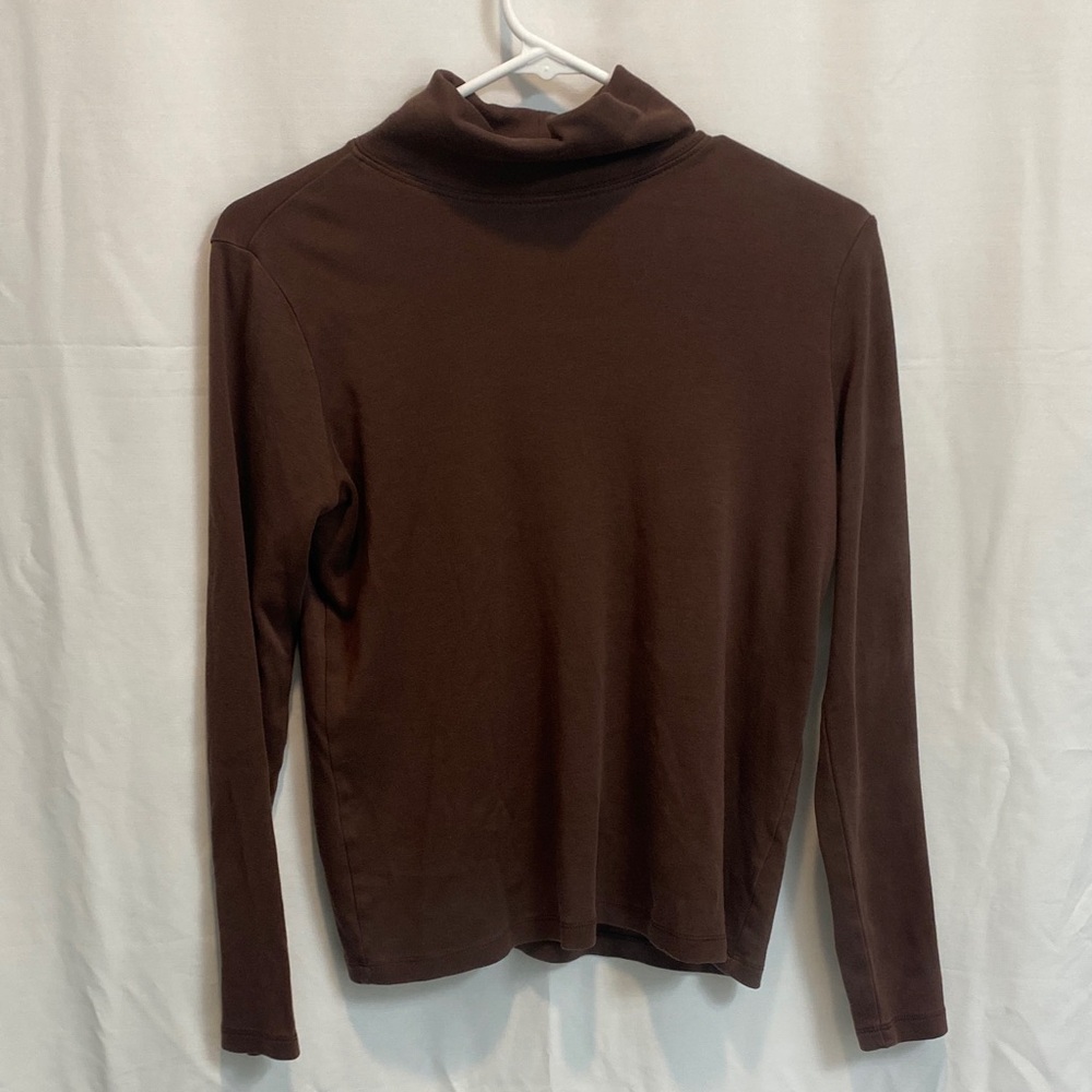L.L. Bean Dark Brown Cotton Top
